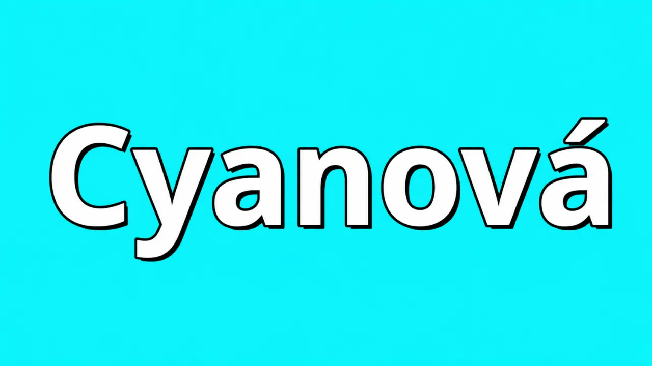 cyanová
